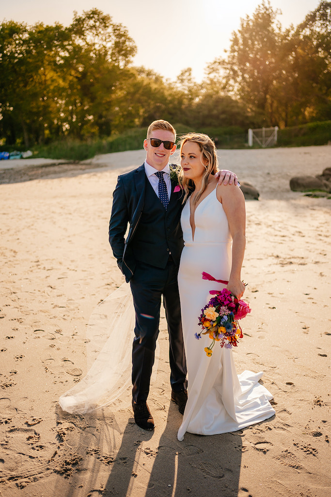 Wedding Couple In Brittany with wedding planner